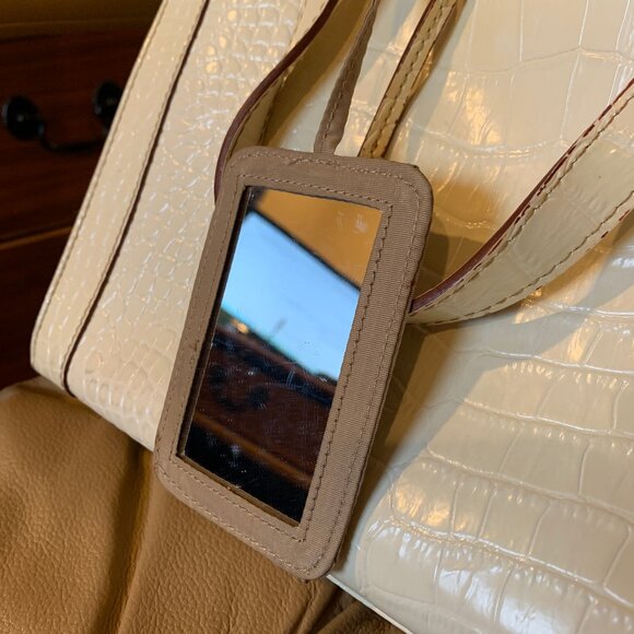 VINTAGE LIZ CLAIBORNE PURSE, CROC/SNAKESKIN PATTERN, CLASSIC FAUX LEATHER - Picture 8 of 8